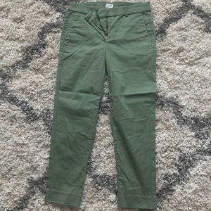 J. Crew Olive Cropped Pant